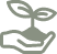 Hand holding a growing plant icon